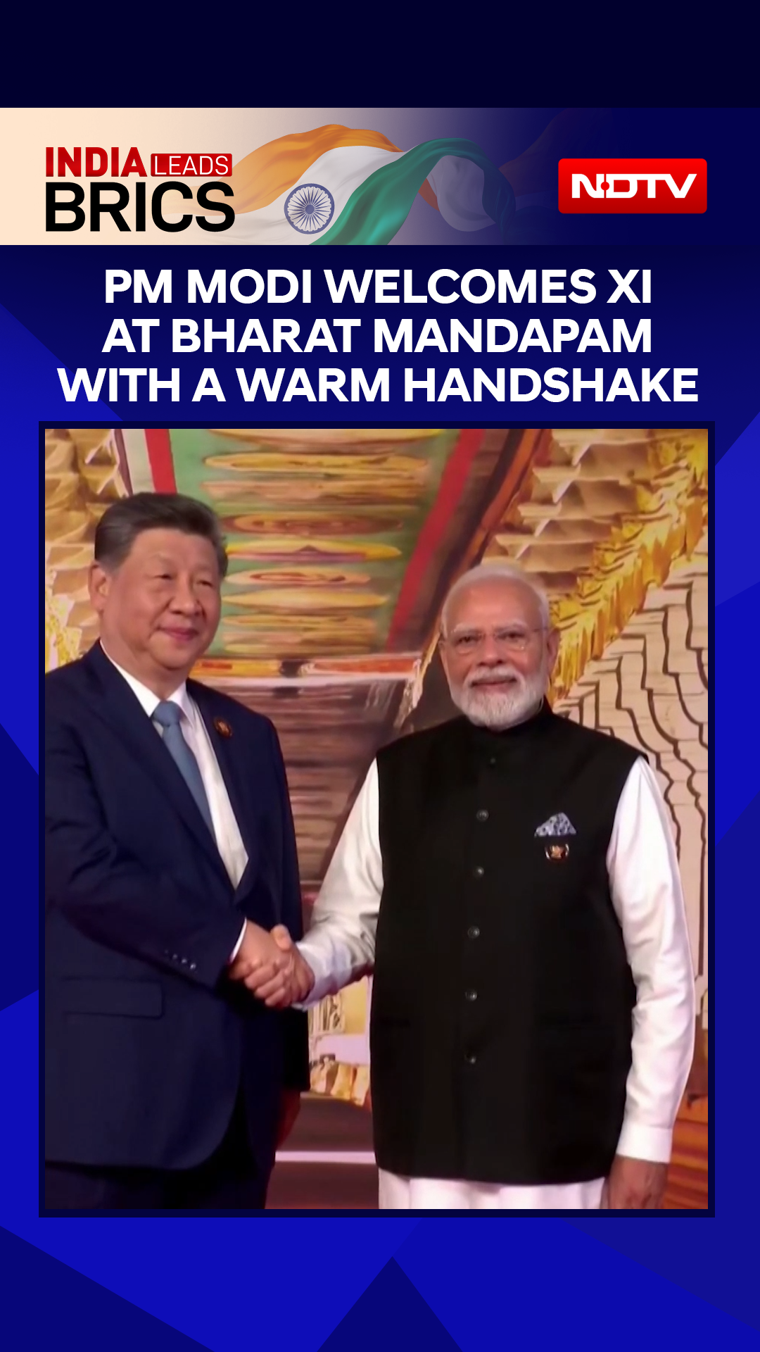 BRICS 2026 | PM Modi Welcomes Xi Jinping At Bharat Mandapam With A Warm Handshake