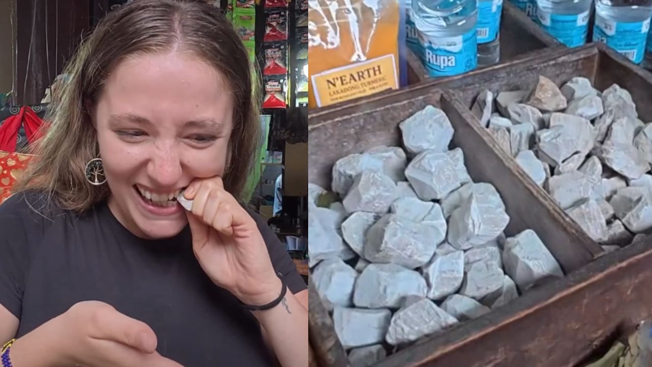 'I'm Going To Munch On Clay,' Foreigner Tries Shillong's Unusual Moshon Snack