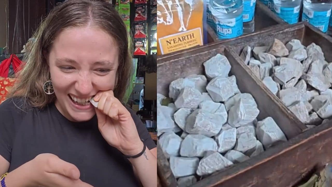 'I'm Going To Munch On Clay,' Foreigner Tries Shillong's Unusual Moshon Snack