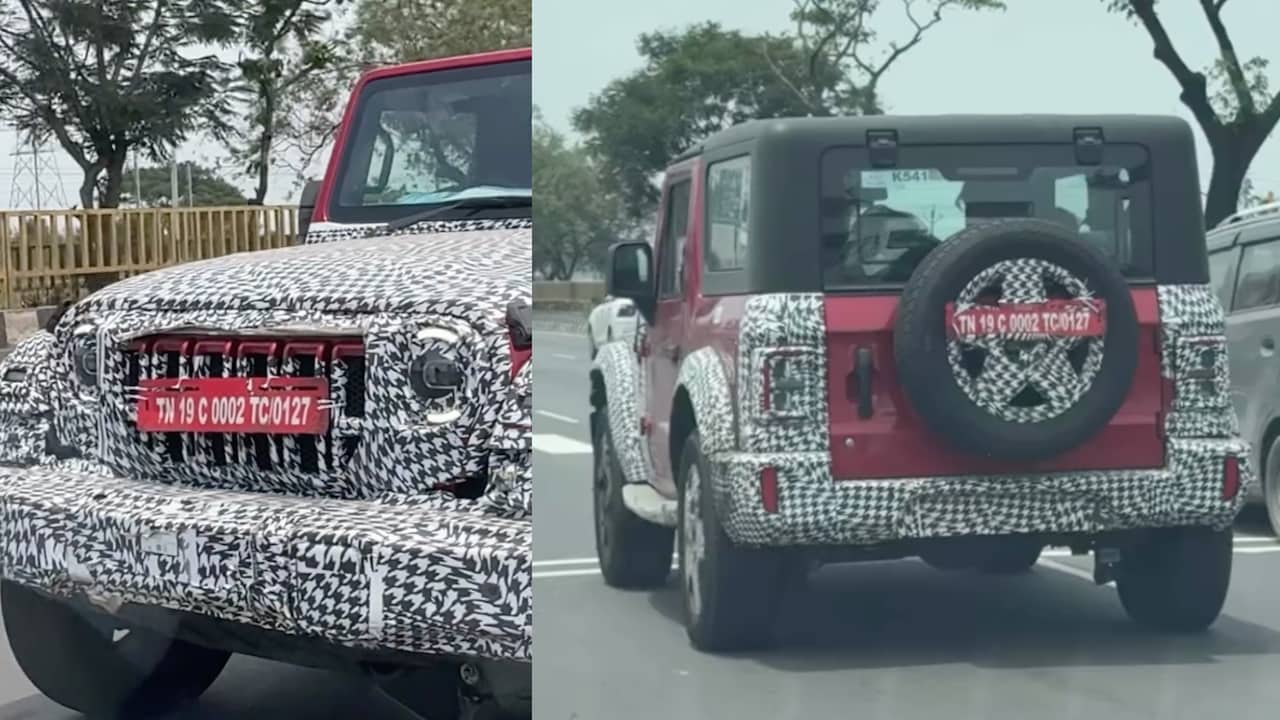 Mahindra Thar Facelift Spied Testing Mahindra Thar Facelift Spied Testing