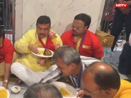 Suvendu Adhikari Eats Fish In Temple. BJP Says This Must End Non-Veg Row