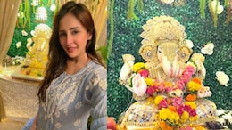 A Peek Inside Chahatt Khanna's Nature-Inspired Festive Decor: Fresh Foliage, Banana Leaves, And Floral Canopies