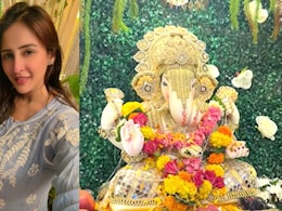 A Peek Inside Chahatt Khanna's Nature-Inspired Festive Decor: Fresh Foliage, Banana Leaves, And Floral Canopies