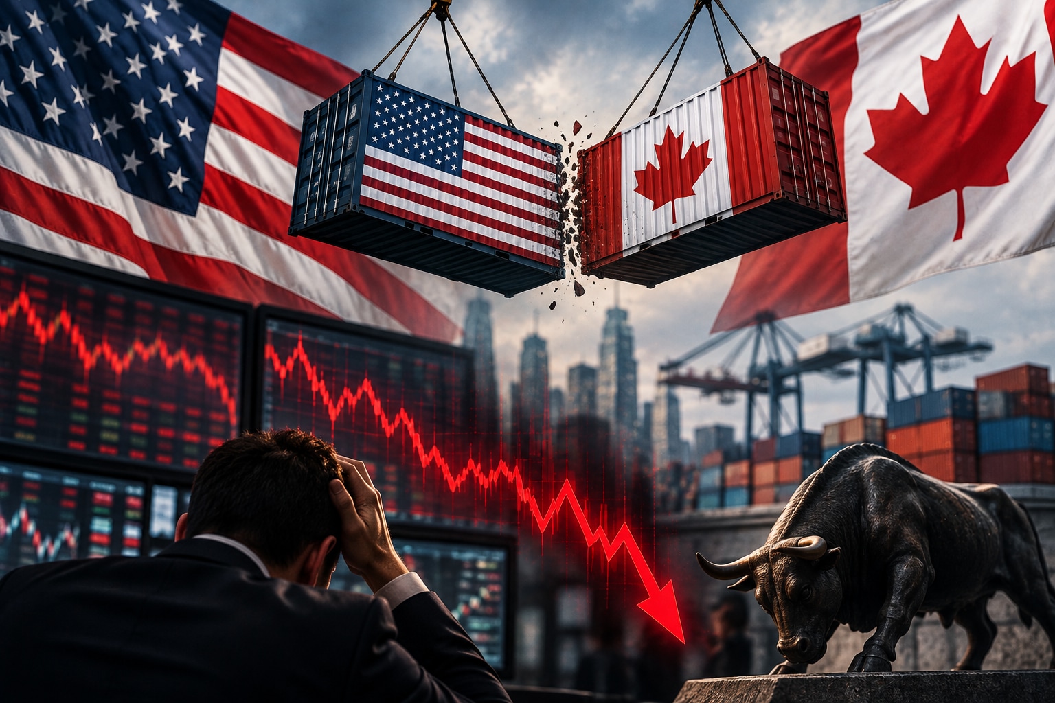 Dow Plunges Over 600 Points as Trade Tensions, Oil and Rate Bets Drive Selloff