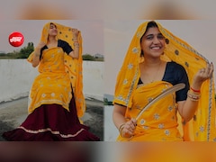 IES पूजा मीणा की पीली लूगड़ी में तस्वीरें वायरल, क्या देखा आपने उनका यह देसी लुक?
