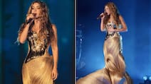 Shakira Channels 'She-Wolf' In Gaurav Gupta's Breastplate, Banarasi Silk Skirt