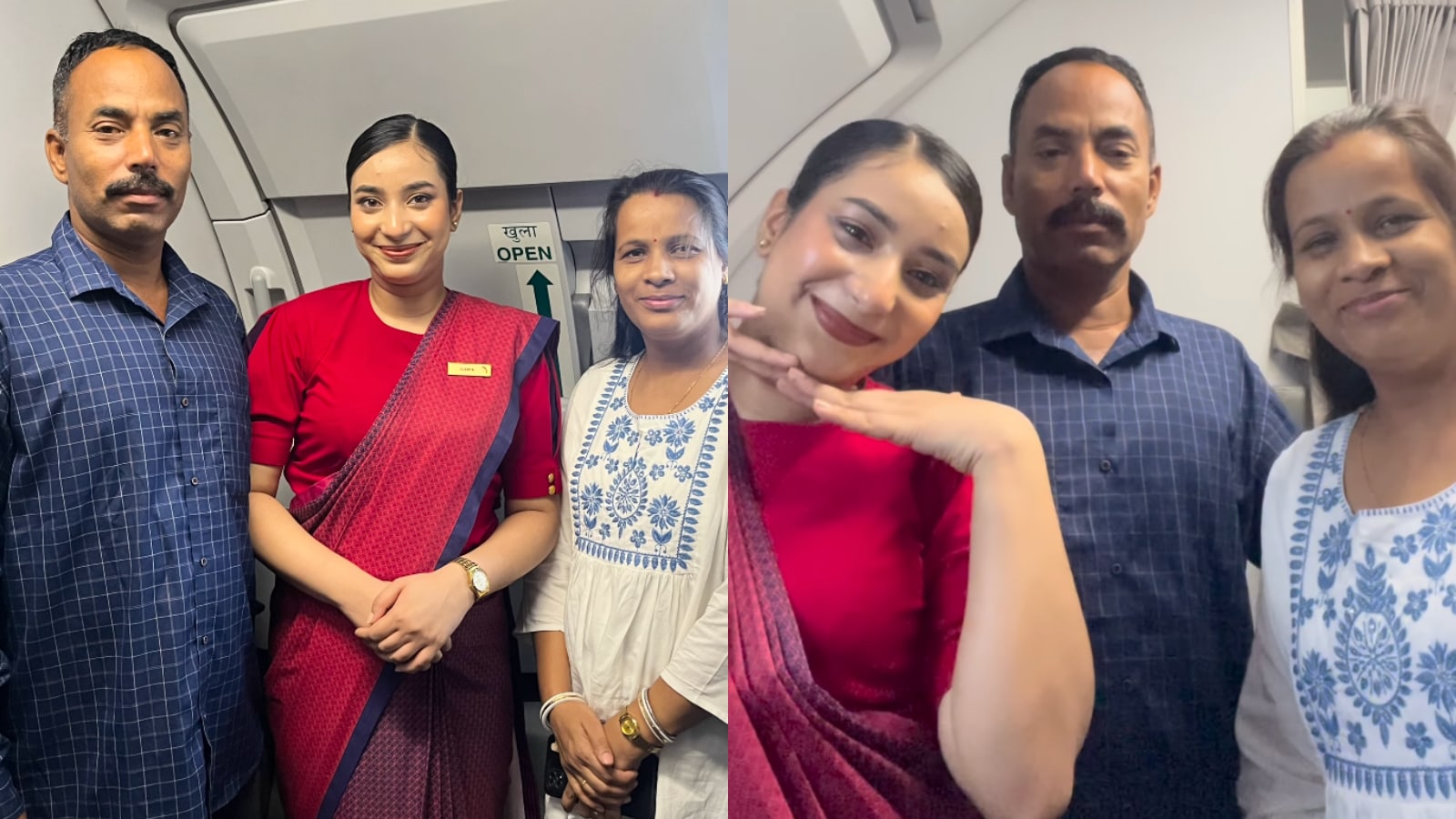 Viral Parents Surprised To See Their Daughter As Cabin Crew On Air India Flight