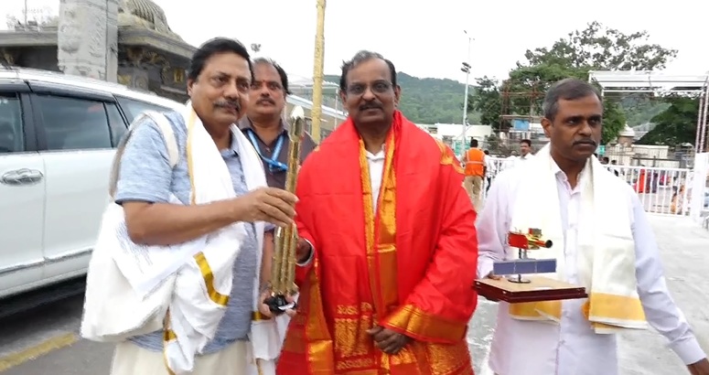 ISRO Chief Prays At Tirumala Temple Ahead Of Crucial Launch