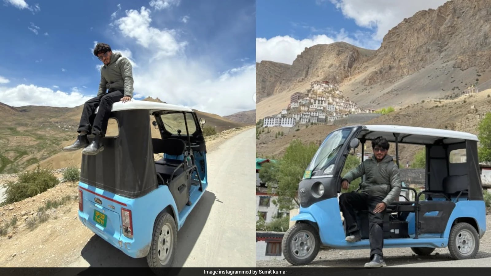 Muzaffarnagar Man Documents E-Rickshaw Journey to Spiti Valley in 27 Videos