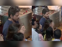 Watch: Shah Rukh Khan Visits Lalbaugcha Raja With Gauri And Suhana Khan