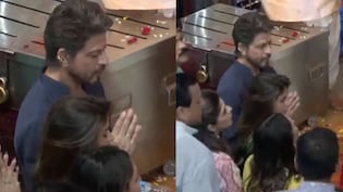 Watch: Shah Rukh Khan Visits Lalbaugcha Raja With Gauri And Suhana Khan
