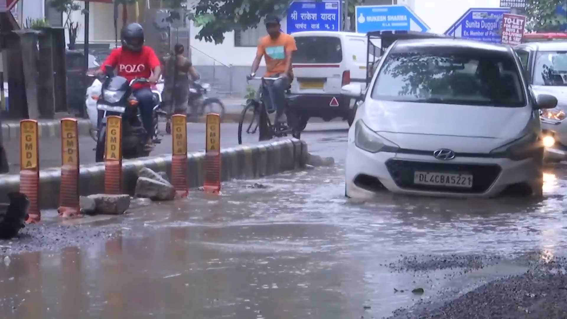 Gurugram Drowns In Rain: Major Waterlogging Reported Across Areas