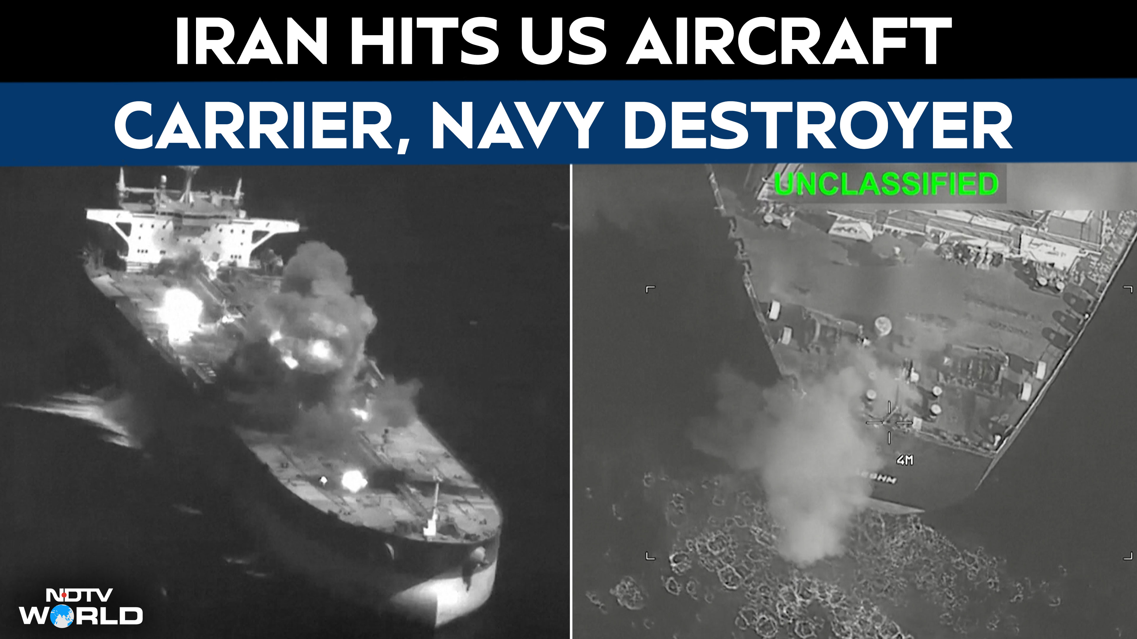 Iran Claims Two US Warships Damaged As Washington Launches Retaliatory Strikes