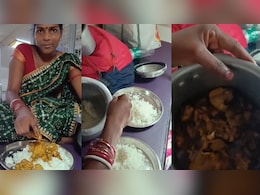 Video: Woman Carries Pots Of Chicken Curry And Rice On Train, Internet Reacts