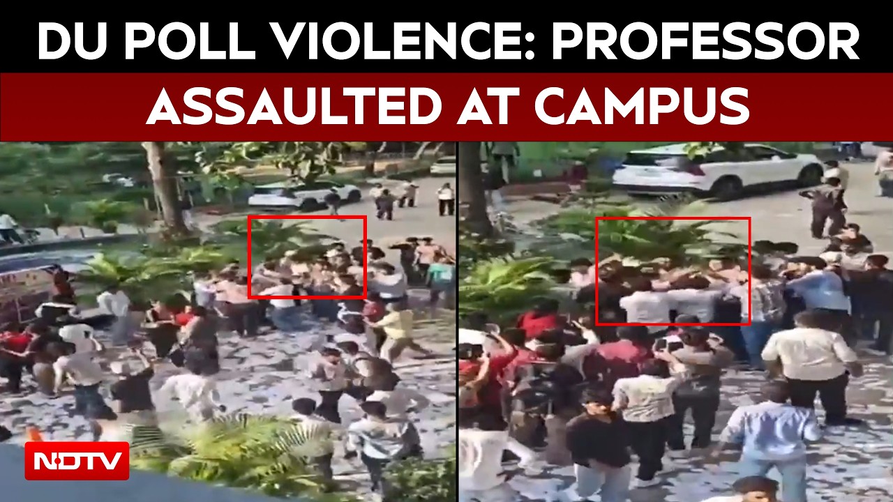 Delhi News | DUSU Elections: NSUI-ABVP Clashes, Professor Assaulted At DU Campus