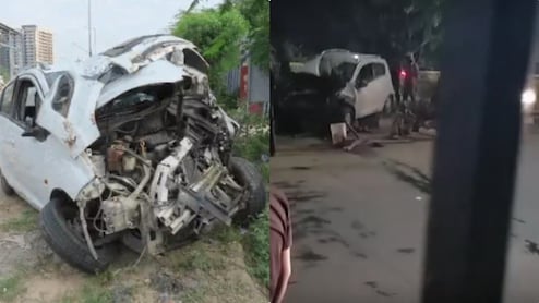गुरुग्राम में द्वारका एक्सप्रेसवे पर DU छात्र ने ग्रिल लगा रहे मजदूरों को कार से रौंदा, 2 की मौके पर मौत