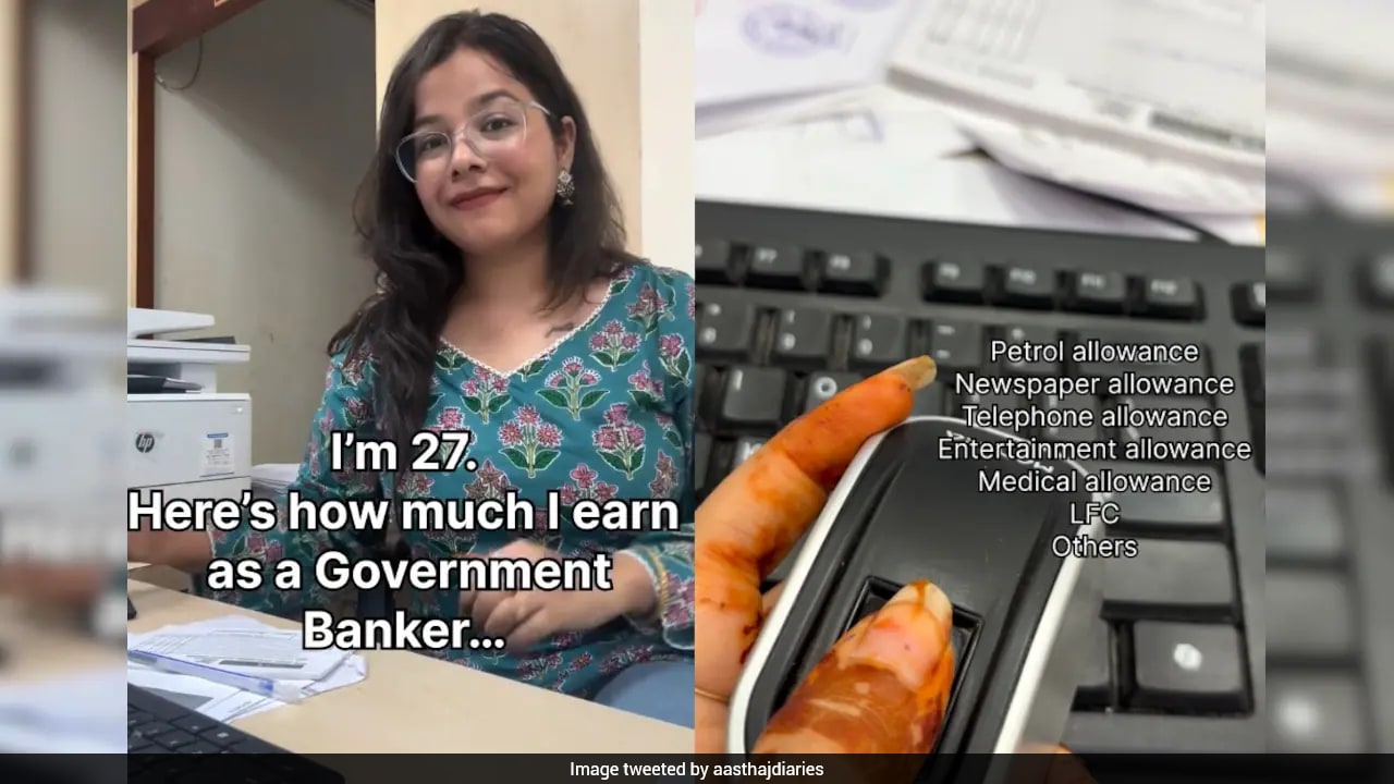 "Rs 94,000 Per Month": 27-Year-Old Woman Reveals Salary, Perks After 2.5 Years In Government Banking "Rs 94,000 Per Month": 27-Year-Old Woman Reveals Salary, Perks After 2.5 Years In Government Banking