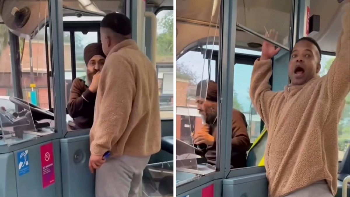 On Camera, Yemeni Man Assaults Sikh Driver, Steals His Bus, Rams Vehicles In UK