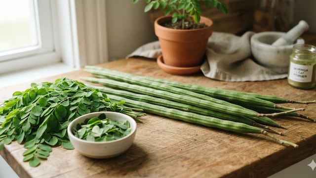 A 100-gram serving of fresh drumstick pods contains about 0.36 mg of iron