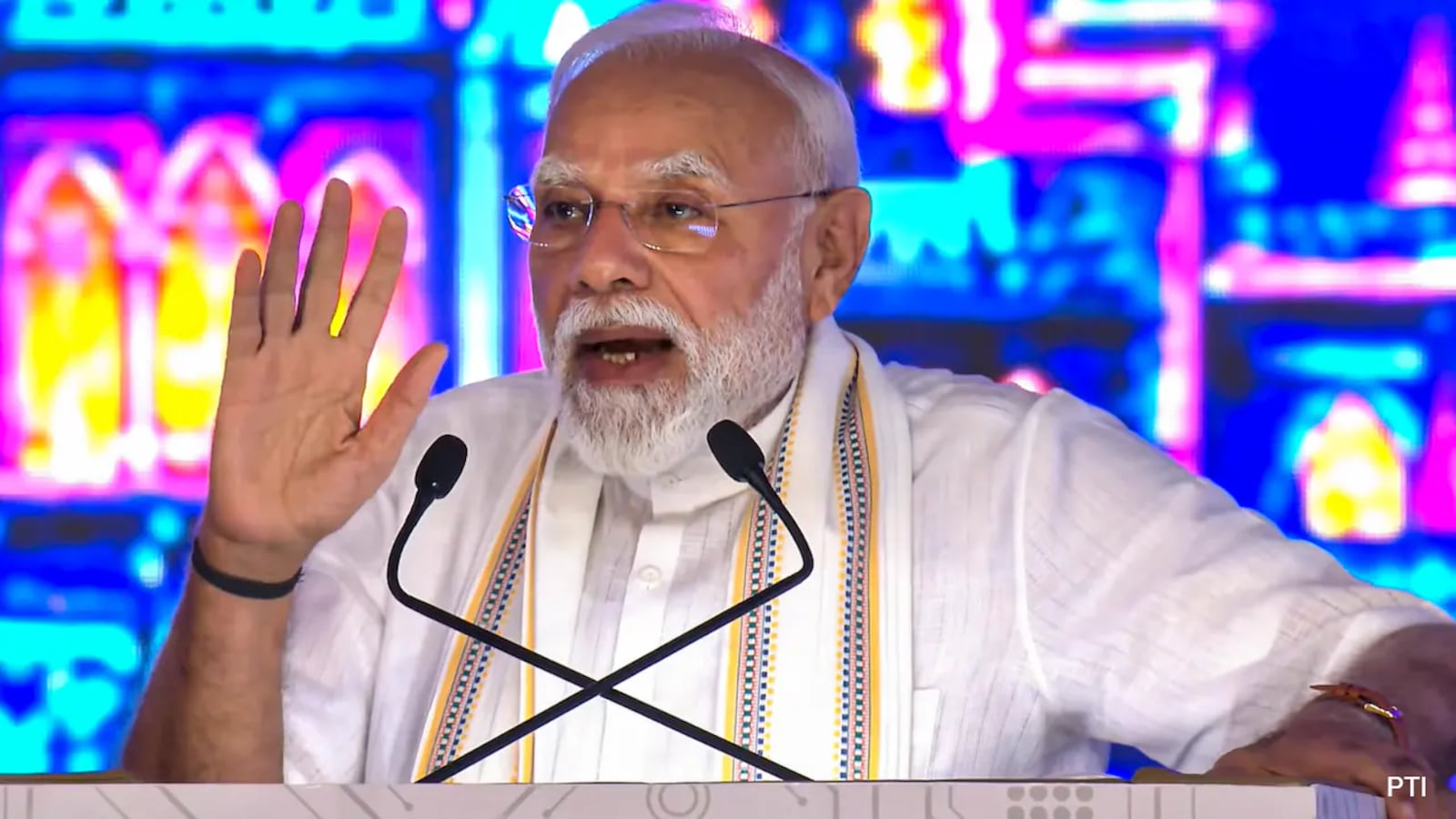 PM Modi renews 'naraz fufa' jibe at Congress in Vadodara; says 'truth will defeat Jhooth Ki Goonj' as he inaugurates Rs 35,000 crore projects