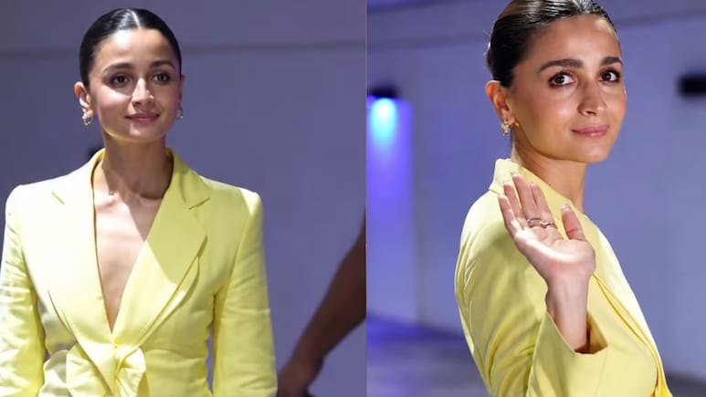 Alia Bhatt Steps Out In Butter-Yellow Vintage Givenchy Couture With A Dramatic Bow