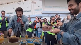 Kartik Aaryan Celebrates National Award Win With <i>Captain India</i> Team During London Shoot