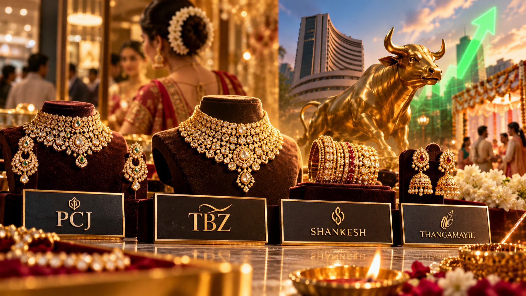 PC Jeweller and TBZ jump as jewellery shares trade sharply higher