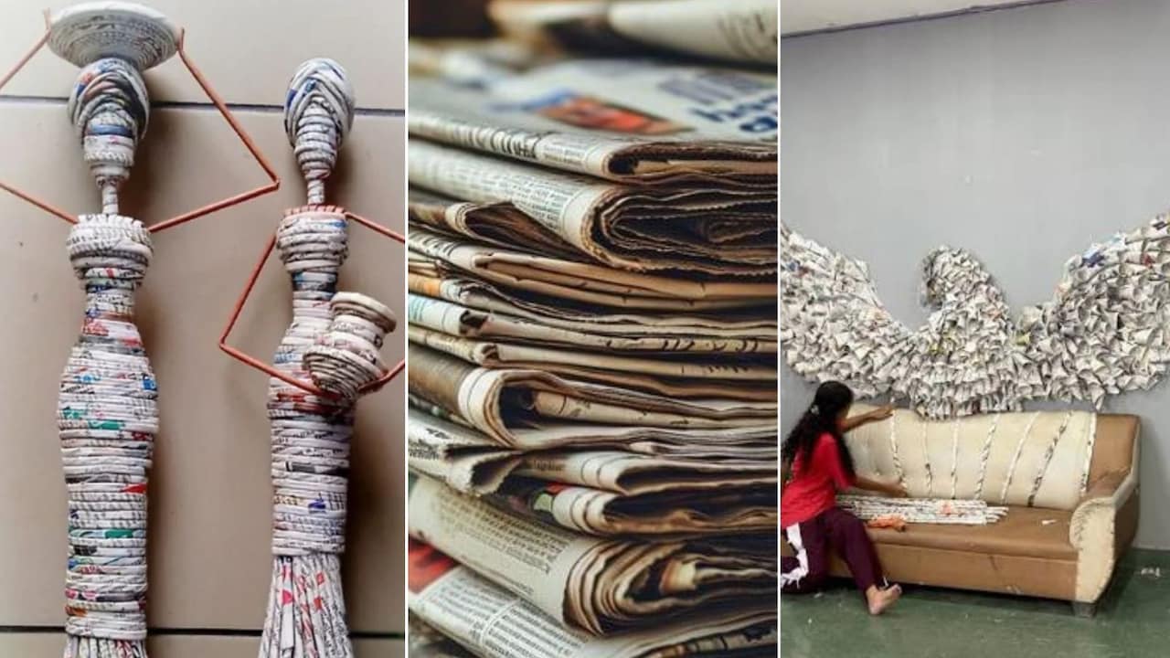 कबाड़ी को नहीं बचें पुराने अखबार, ये 5 DIY आइडिया आजमाएं, घर की सजावट में लगेंगे चार चांद