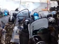 Protesters, Cops Clash As Part Of Mosque Set To Be Demolished In Ujjain