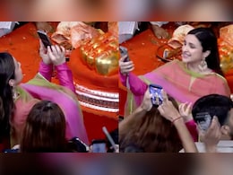 Parineeti Chopra Seeks Bappa's Blessings At Lalbaugcha Raja, Video-Calls Raghav Chadha