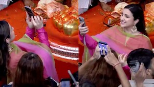 Parineeti Chopra Seeks Bappa's Blessings At Lalbaugcha Raja, Video-Calls Raghav Chadha