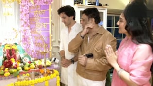 Govinda Joins Children For Ganapati <i>Darshan</i> At Sunita's House, She Gives Family Pic A Miss