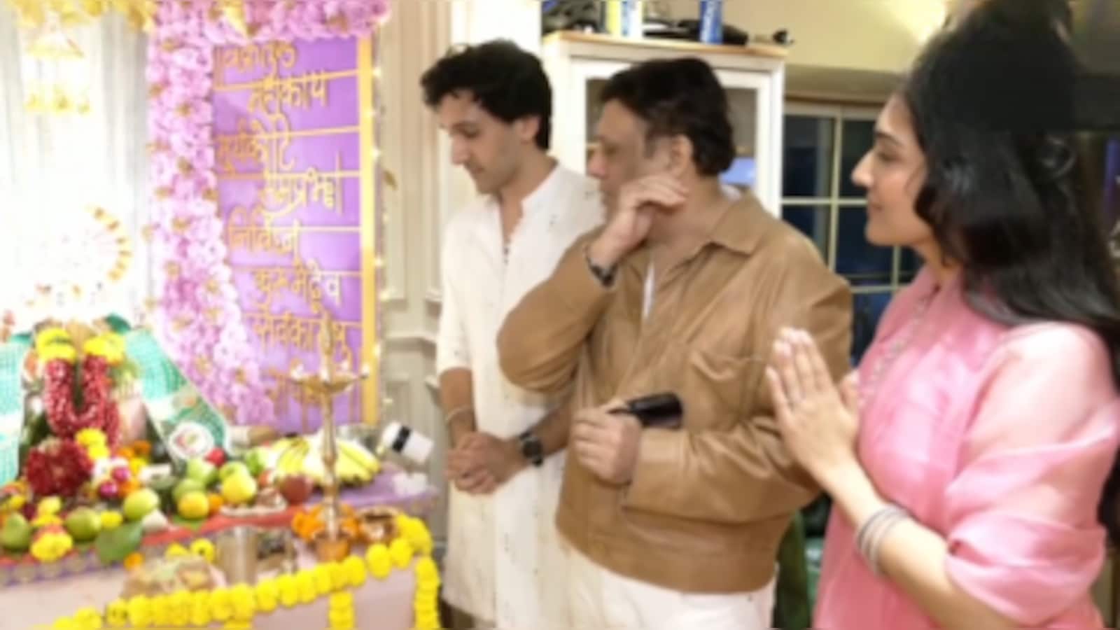 Govinda Joins Family for Ganesh Chaturthi After Returning from US; Sunita Ahuja Leads Initial Celebrations