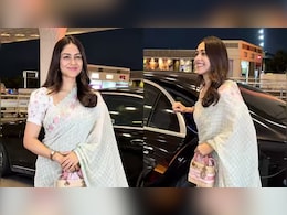 Mrunal Thakur Makes A Stylish Airport Appearance In Rs 24,000 Saree, Carries Lady Dior Bag