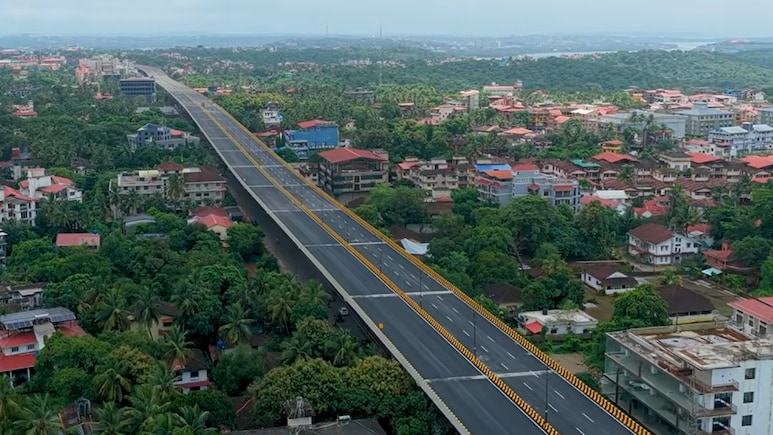 Nitin Gadkari Inaugurates Porvorim Elevated Corridor In Goa: Watch