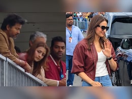 Trisha Krishnan Rocks Maroon Bomber Jacket, Denims As She Joins Vijay At Ajith Kumar's Silverstone Race