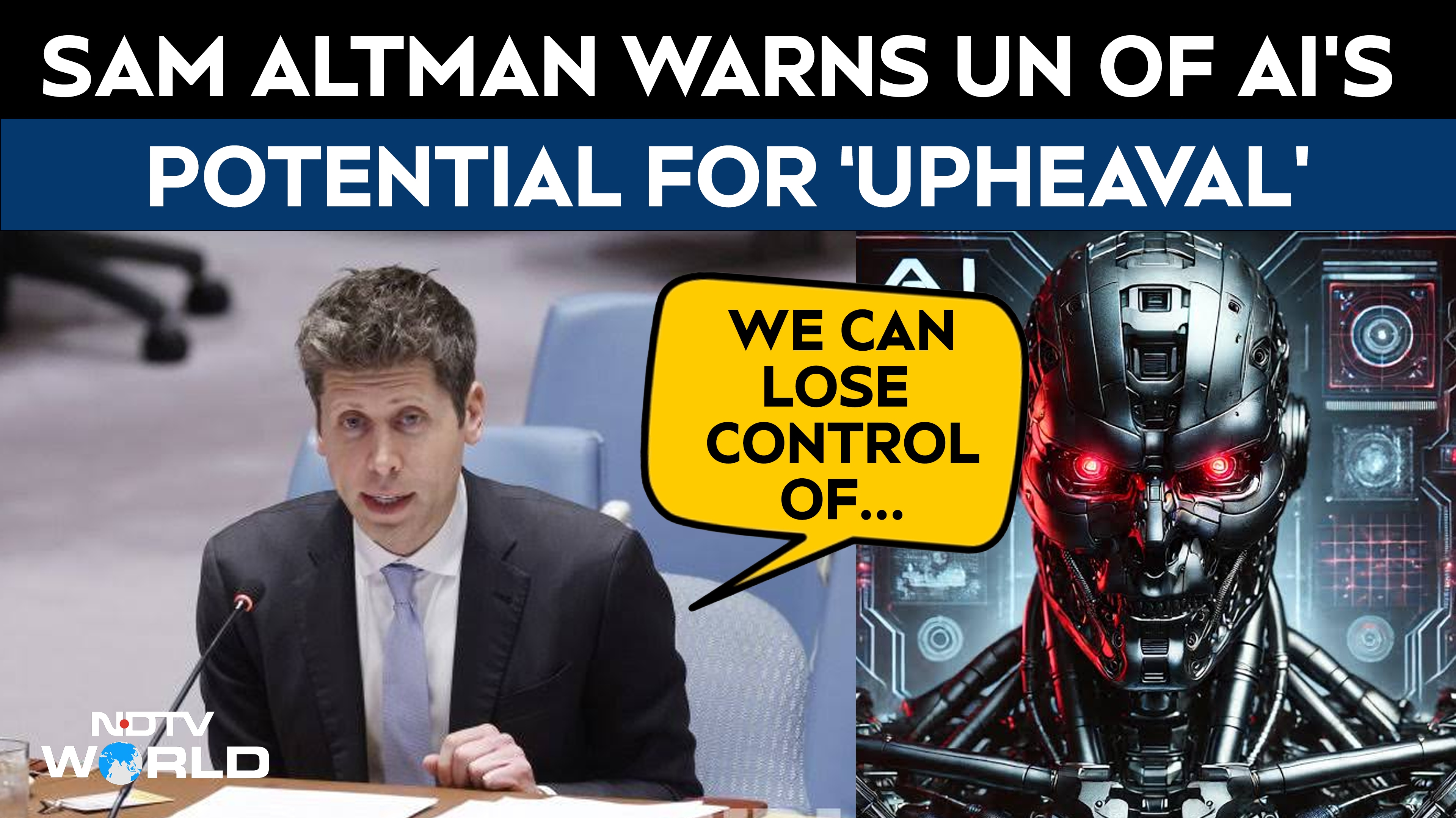 OpenAI Threats | "We Could Lose Control...": Sam Altman Warns UN of AI’s Potential