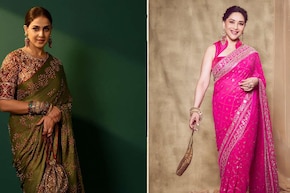 Teej Fashion: तीज पर साड़ी पहनें एक्ट्रेसेस के अंदाज में, जेनेलिया से माधुरी तक इन 6 लुक्स से लें इंस्पिरेशन