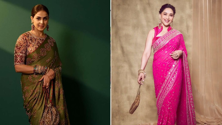 Teej Fashion: तीज पर साड़ी पहनें एक्ट्रेसेस के अंदाज में, जेनेलिया से माधुरी तक इन 6 लुक्स से लें इंस्पिरेशन