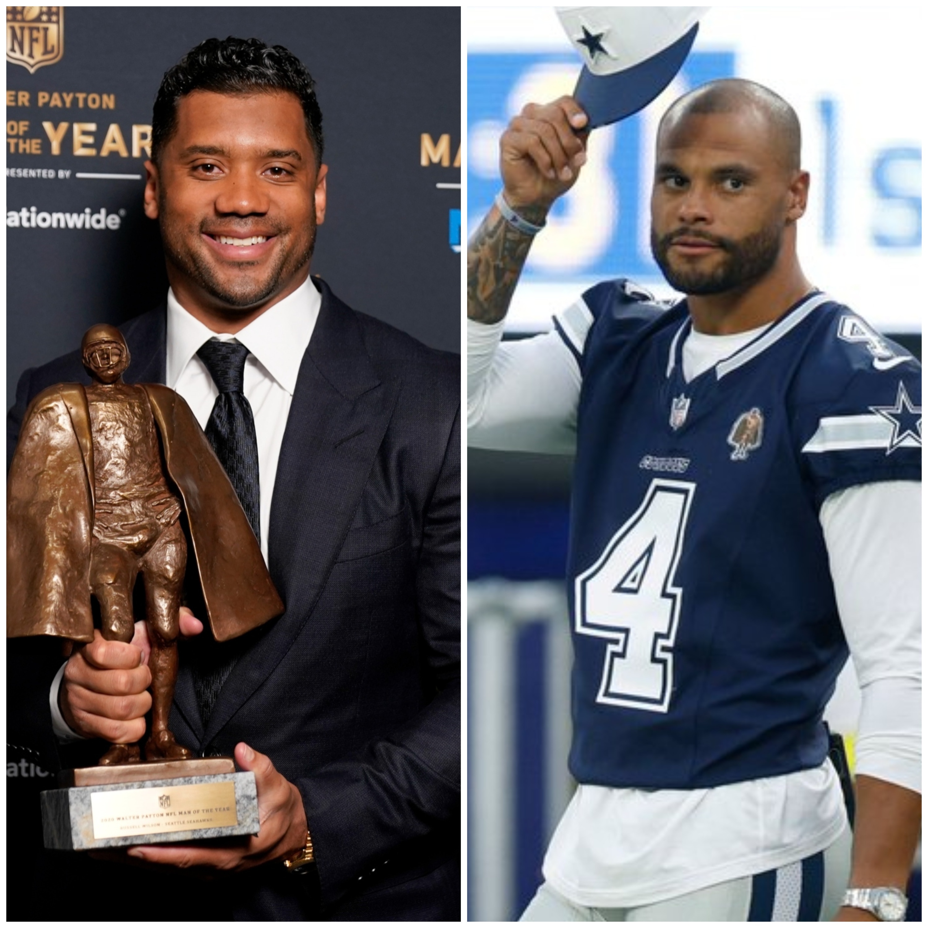 Russell Wilson Backs Dak Prescott After Cowboys Lose to Ravens