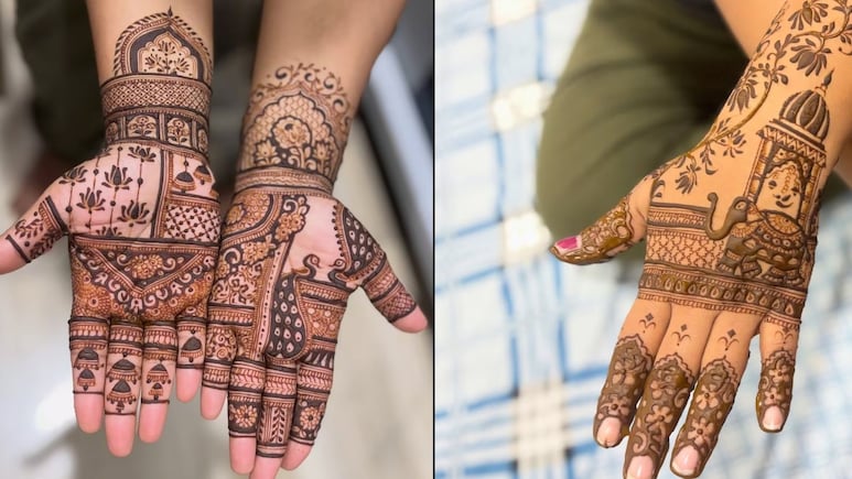 Hartalika Teej Mehndi Design: हरतालिका तीज सुंदर मेहंदी डिजाइन, यहां देखिए सुंदर पैटर्न