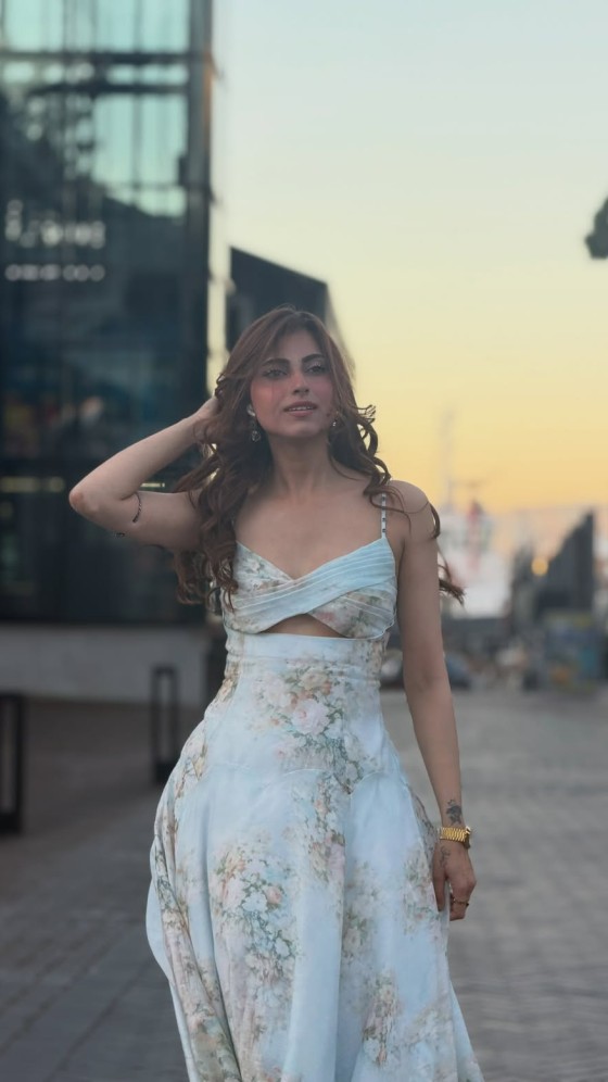 Farrhana Bhat Looks Straight Out of a Fairytale in Floral Blue