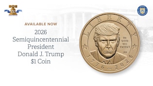 Donald Trump's Portrait Appears On New US $1 Coin For America's 250th Anniversary