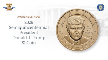 Donald Trump's Portrait Appears On New US $1 Coin For America's 250th Anniversary