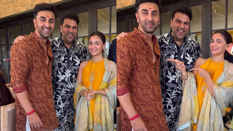 Alia Bhatt, Ranbir Kapoor's Ganesh Chaturthi Pics Take Over The Internet
