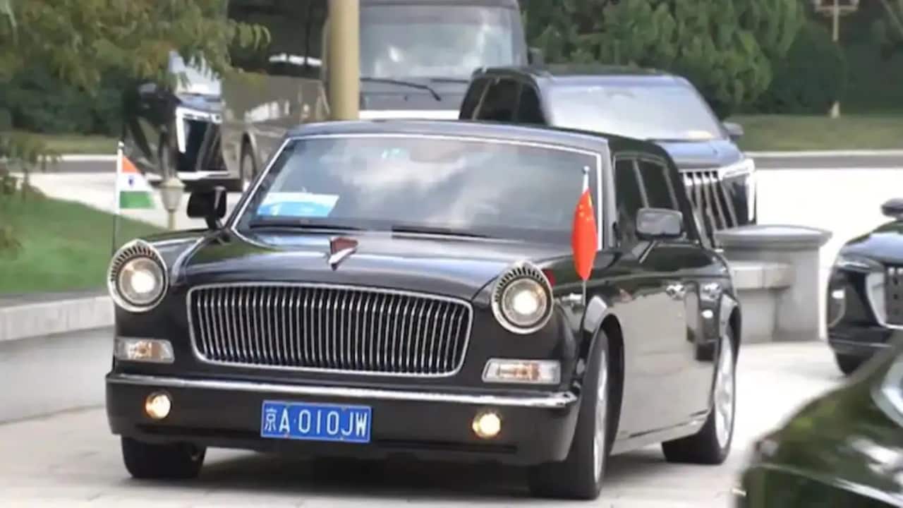 PM Modi Escorted Hongqi L5 During China Visit PM Modi Escorted Hongqi L5 During China Visit