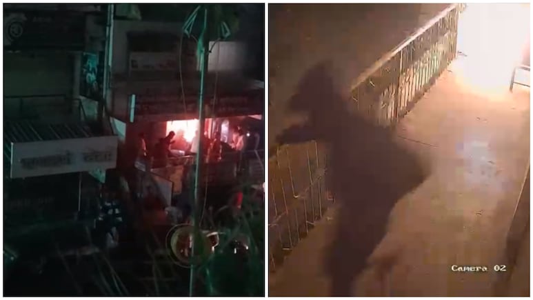 Caught On CCTV: Three Men Set Shop On Fire In Pune's Manjari, Blaze Sparks Panic