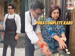 "You Scammed Me": Farah Khan Mops Floor, Serves Guests At Vikas Khanna's New York Restaurant