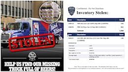 Wait, What? Truck With 40,000 Pounds Of Beer Stolen, Company Offers Reward To Help Solve Mystery