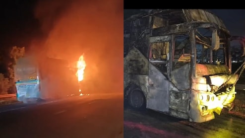 9 Killed After AC Blast Triggers Fire On Sleeper Bus On Noida Highway